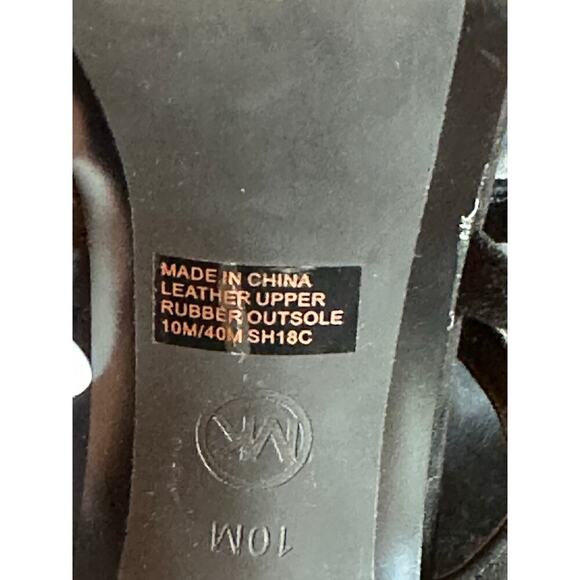 Michael Kors Black Suede Strappy Heels – Size 10M - Picture 8 of 9